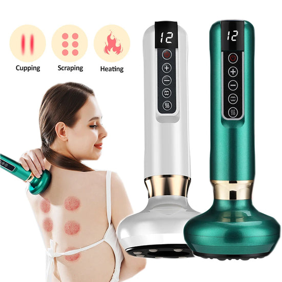 Intelligent Suction Cupping Set Beauty Massager Glass Jars Anti Cellulite Cupping Vacuum Slimming Guasha Massage