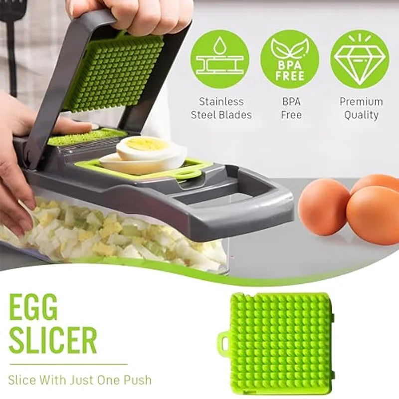 Multifunctional Vegetable Chopper Handle Food Grate Food Chopper Vegetable Slicer Dicer Cut 14/16 in 1 Kitchen Items Cocina