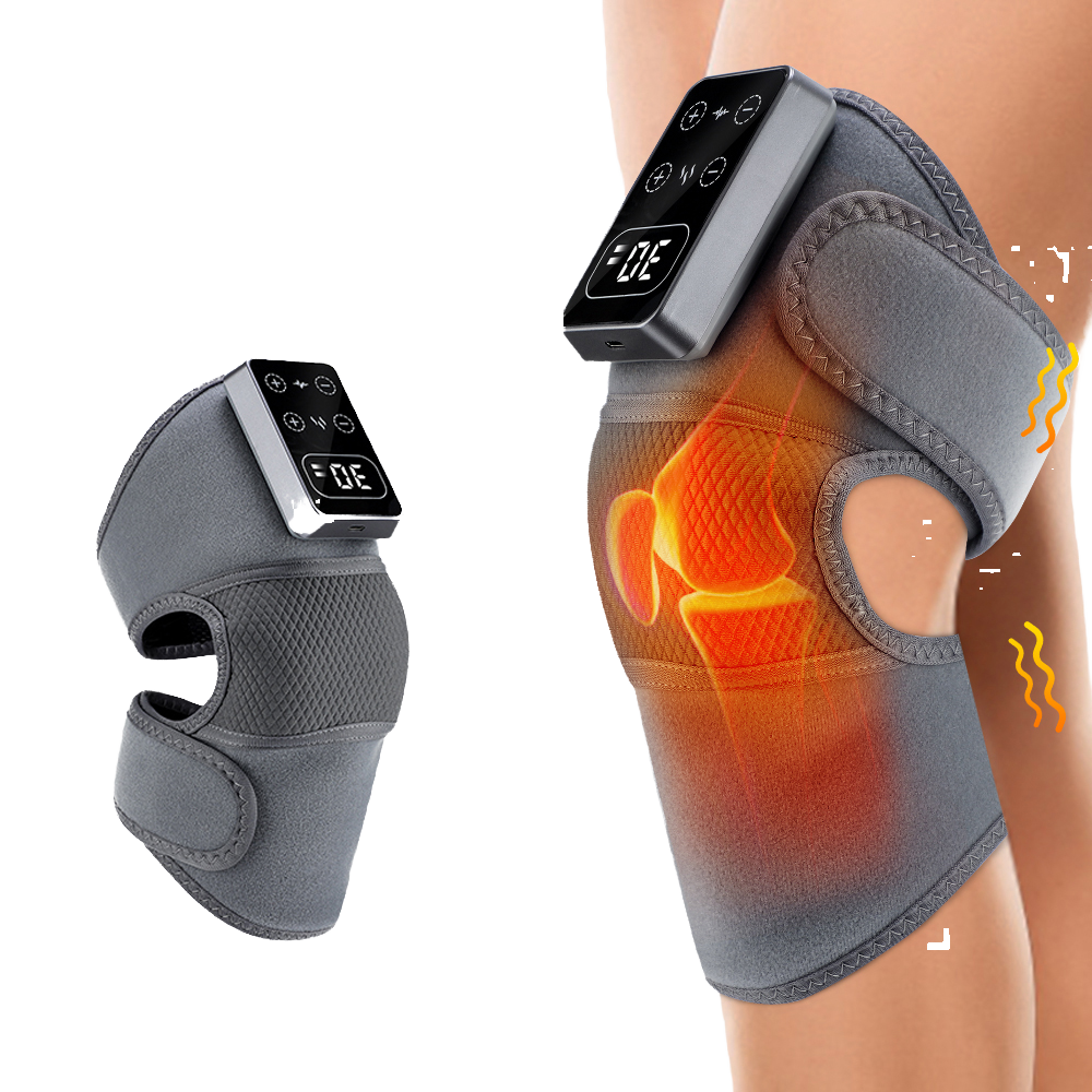Masseur de Genou Sans Fil – Chaleur Infrarouge & Lumière Rouge | Batterie 3000 mAh