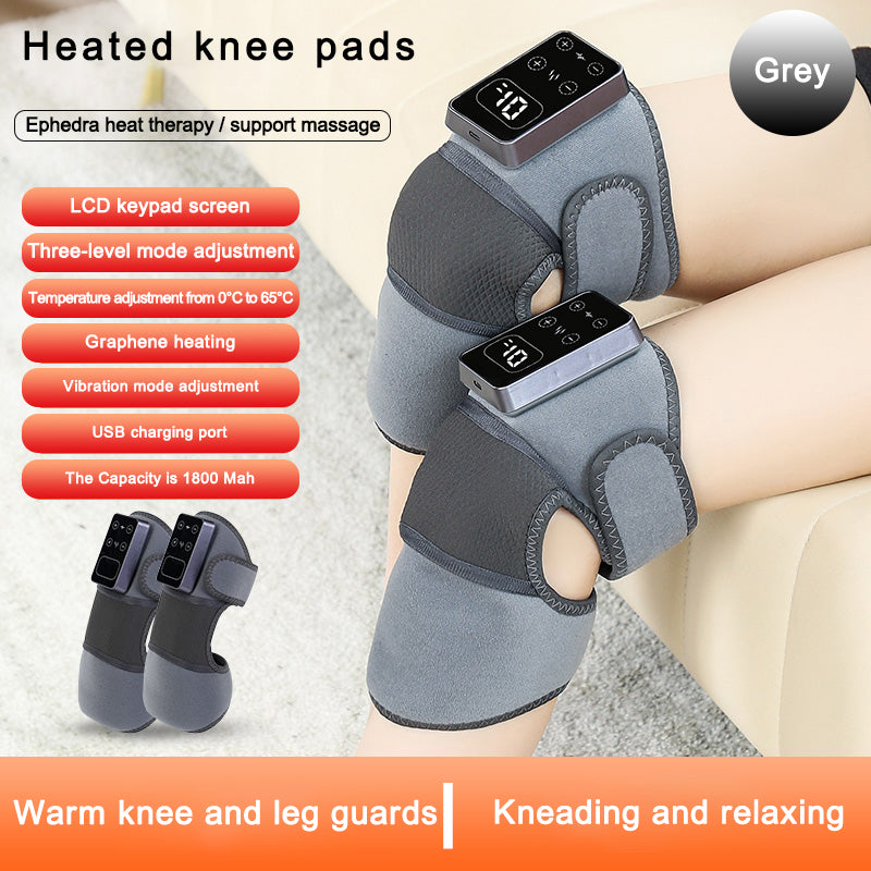 Masseur de Genou Sans Fil – Chaleur Infrarouge & Lumière Rouge | Batterie 3000 mAh