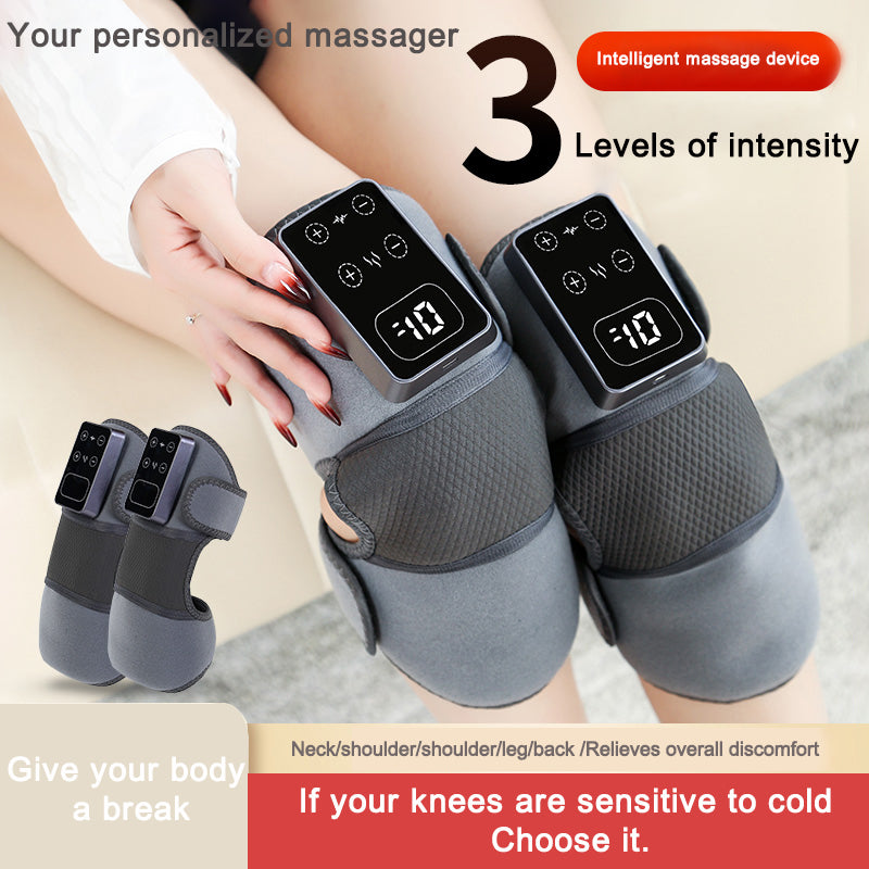 Masseur de Genou Sans Fil – Chaleur Infrarouge & Lumière Rouge | Batterie 3000 mAh