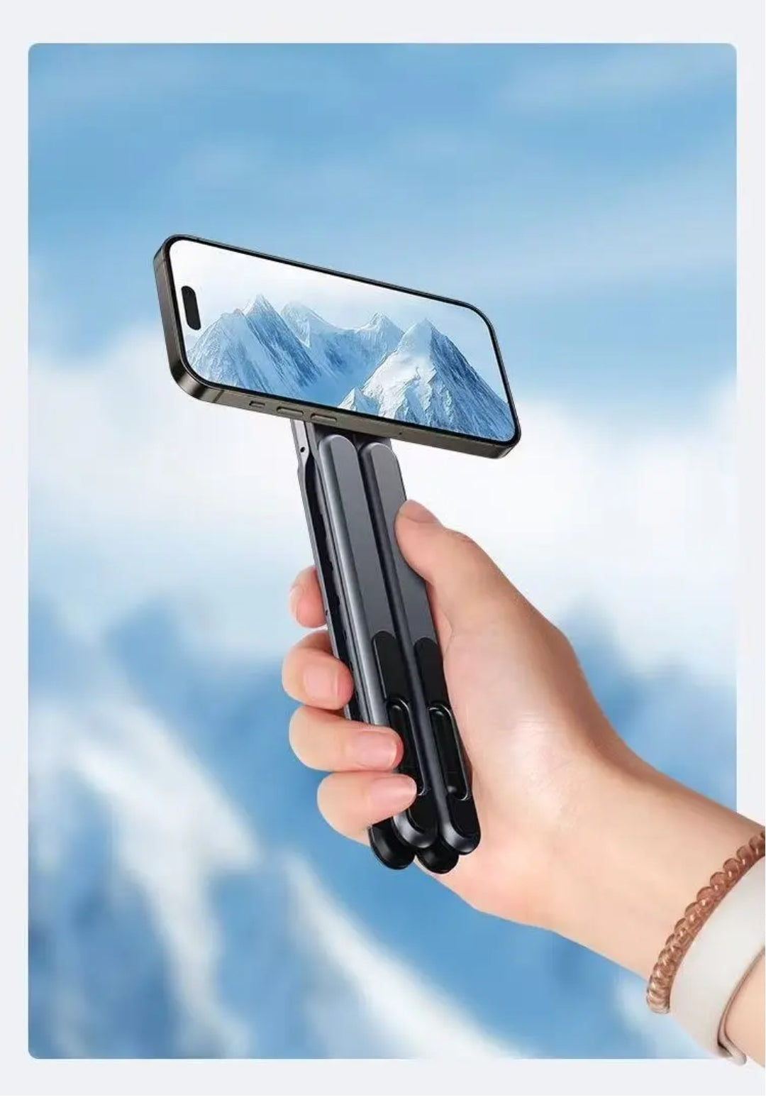 Support 3-en-1 Universel – Téléphone, Tablette & Ordinateur Portable | Aluminium Réglable