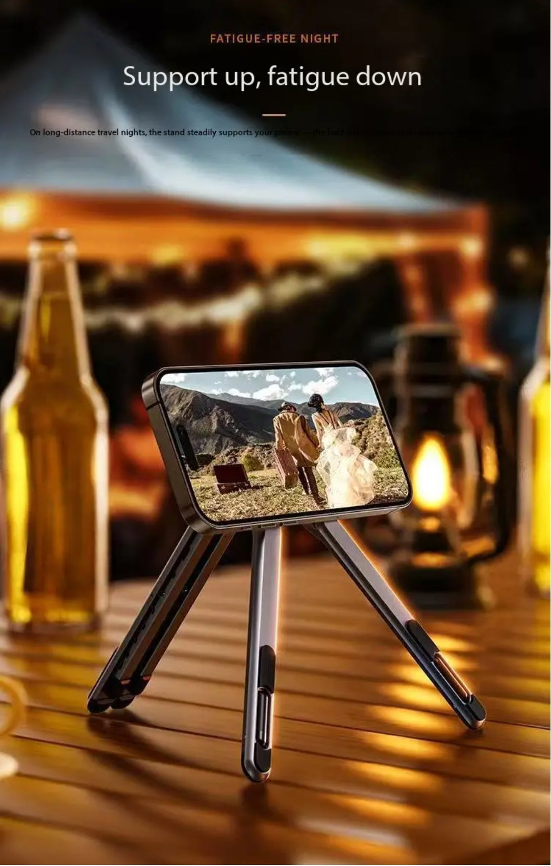 Support 3-en-1 Universel – Téléphone, Tablette & Ordinateur Portable | Aluminium Réglable